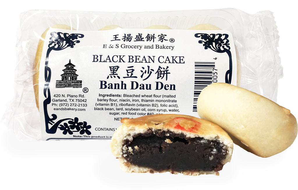 Black Bean Cake / Banh Dau Den 黑豆沙餅